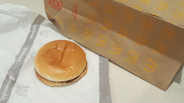 Fresh McDonald's Hamburger