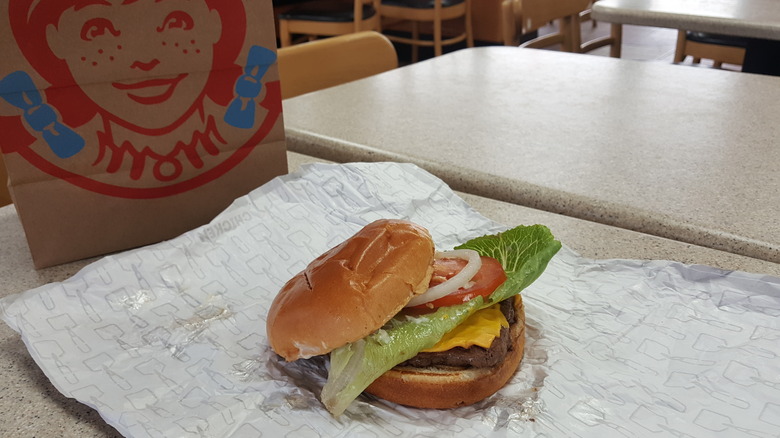 Fresh Wendy's Burger