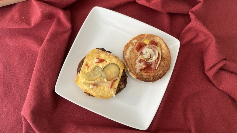 Quarter Pounder with Cheese on plate