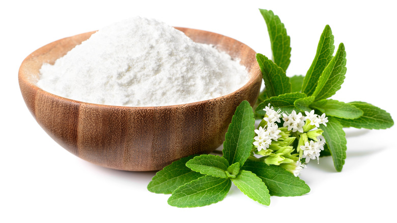 stevia plant and powder