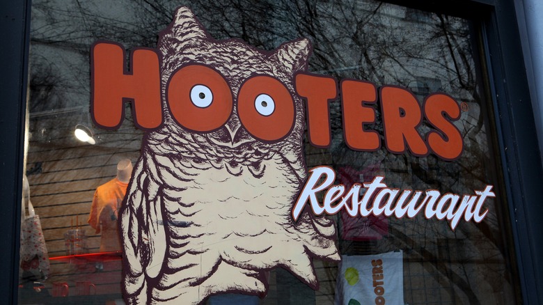 Sign outside a Hooters restaurant