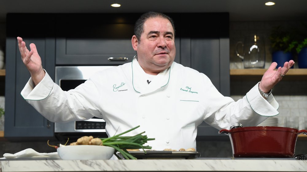 Emeril Lagasse cooking in the kitchen