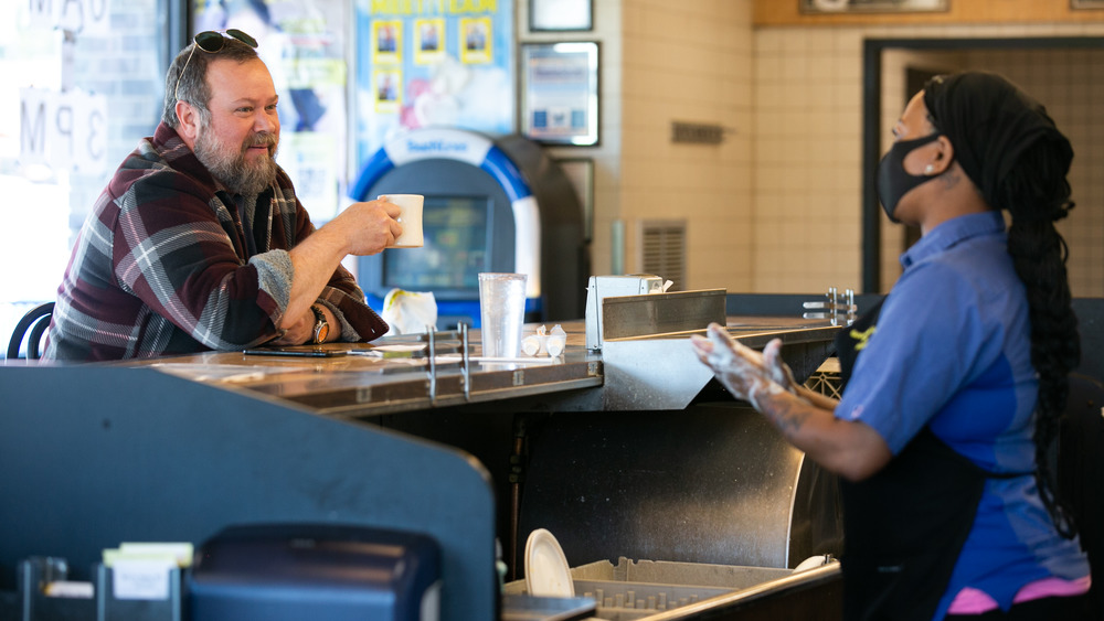 Waffle House customer and employee