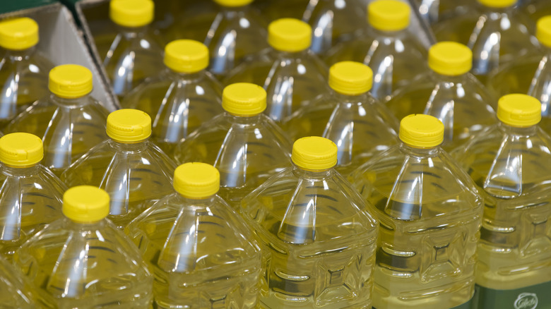 bottles of oil