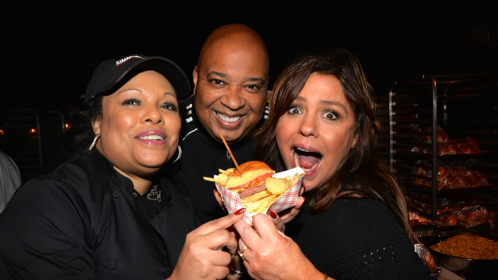 Rachael Ray with two chefs