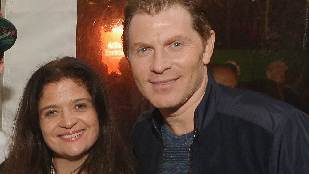 Alex Guarnaschelli and Bobby Flay smiling