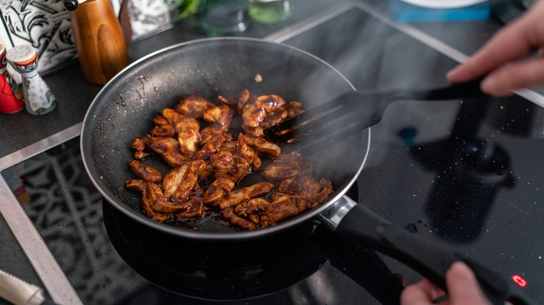 Cooking on an electric stovetop