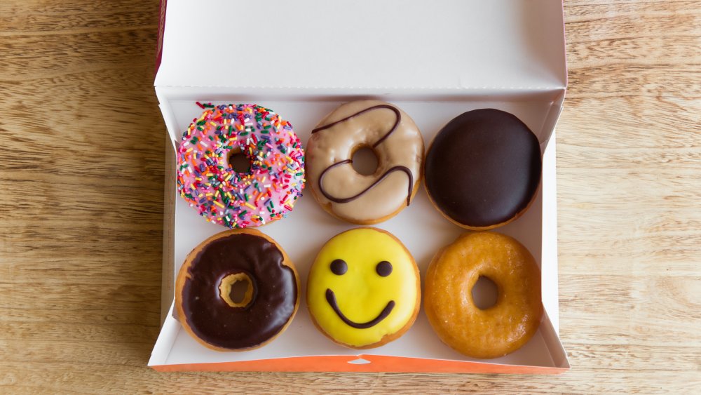 box of Dunkin Donuts