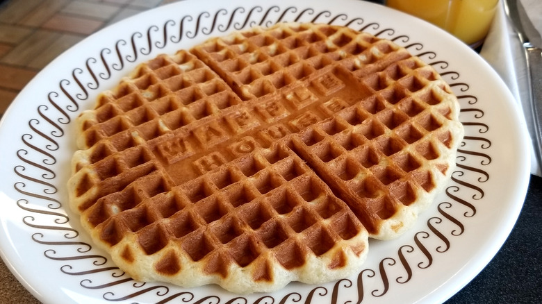 waffle house waffle on plate