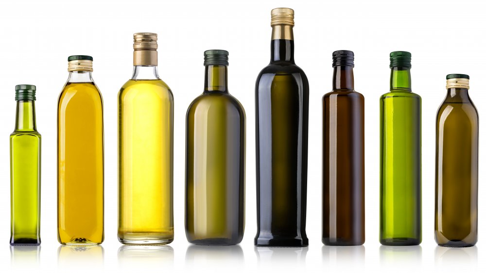 Bottles of olive oil from various importers