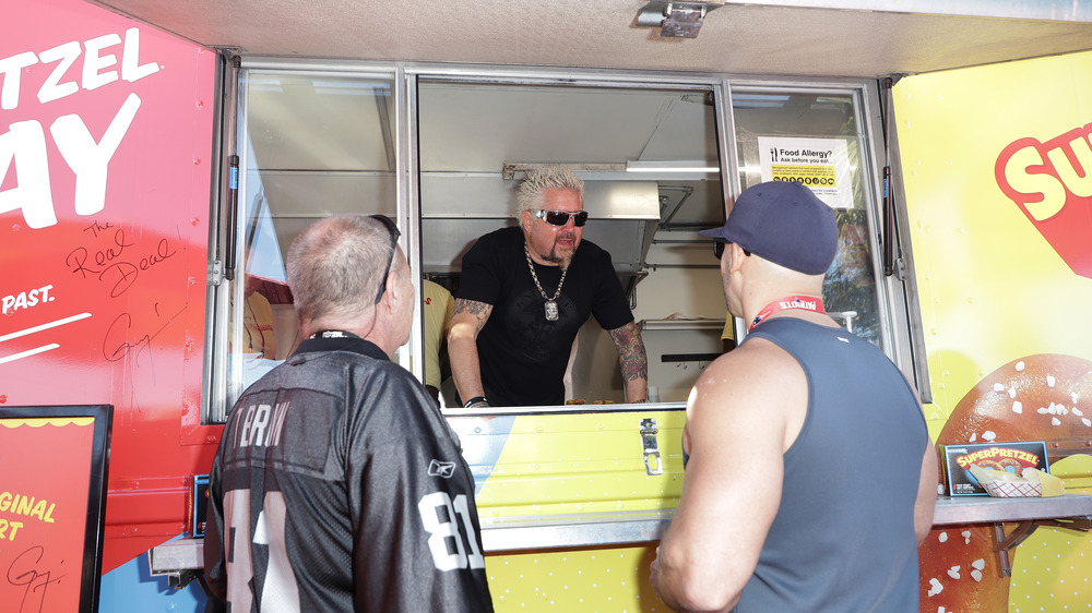 Guy Fieri pretzel truck