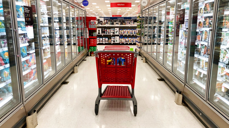 target food aisle freezer section