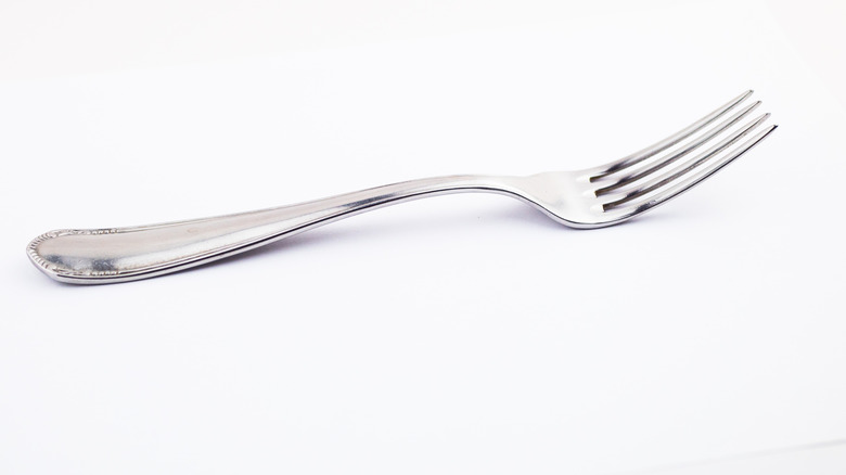 isolated fork on white background