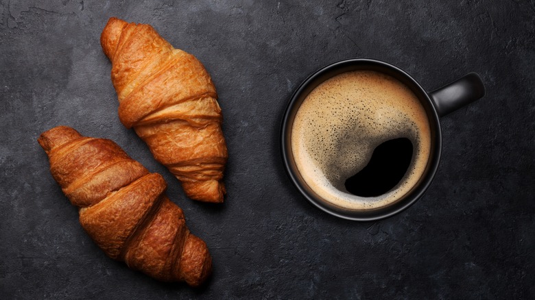 Coffee and pastry