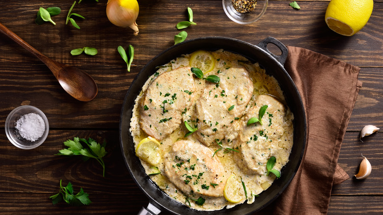 chicken breast in cast iron