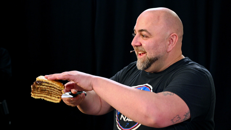 Duff Goldman in black T-shirt 