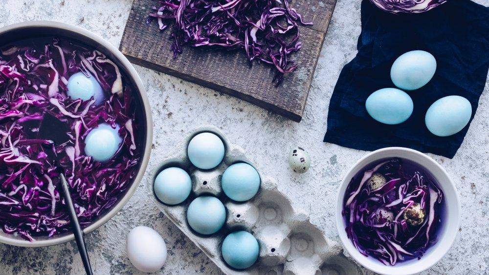 Dyed Easter eggs