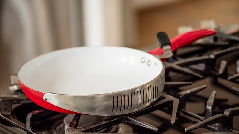 Handy Pan on stovetop