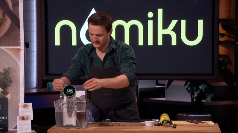 Chef using Nomiku on "Shark Tank"