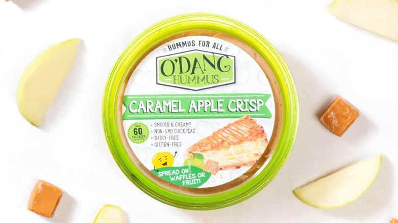 O'Dang Hummus in caramel apple crisp flavor