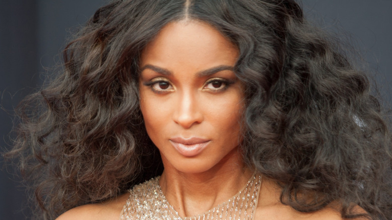 Singer Ciara looks at camera 