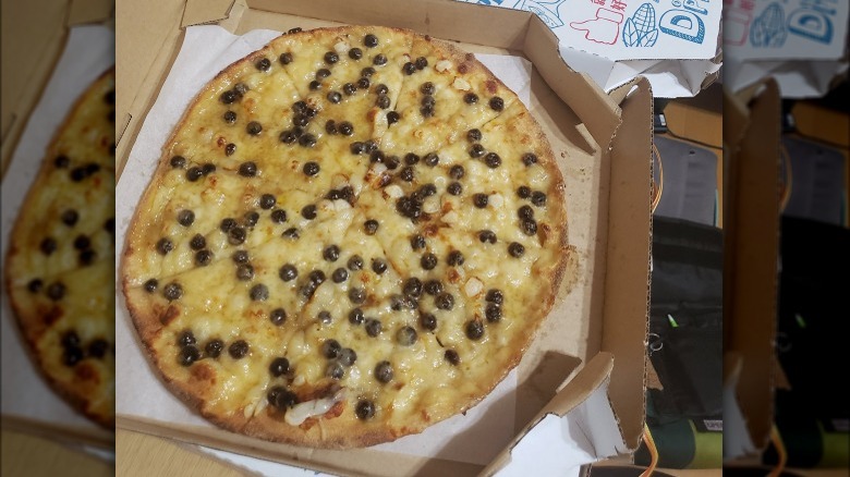 Domino's Boba Pizza in a box