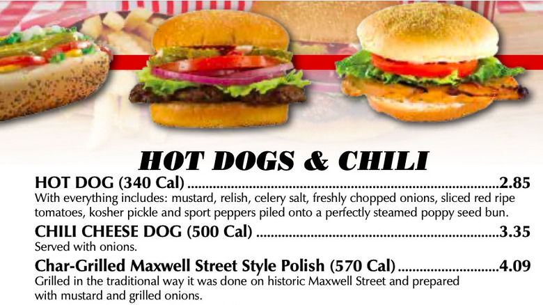 Portillo's affordable menu prices