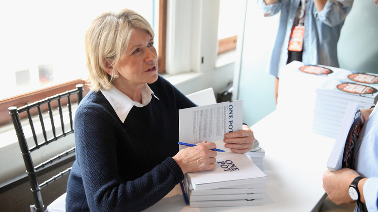 Martha Stewart at book signing