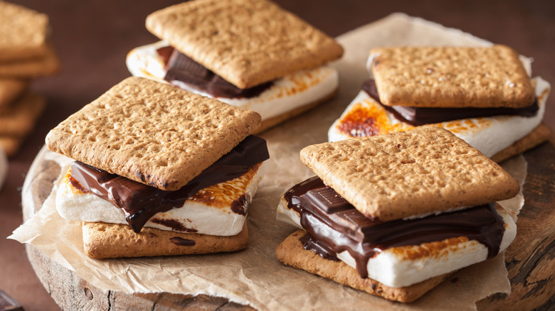 S'Mores on a stool