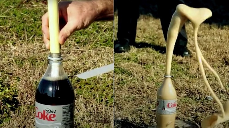 Mentos Diet Coke explosion