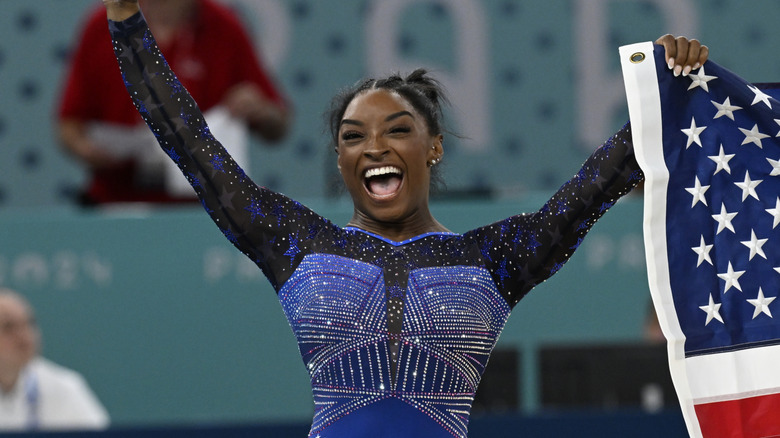 Simone Biles smiling