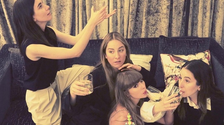 Taylor Swift having drinks with friends