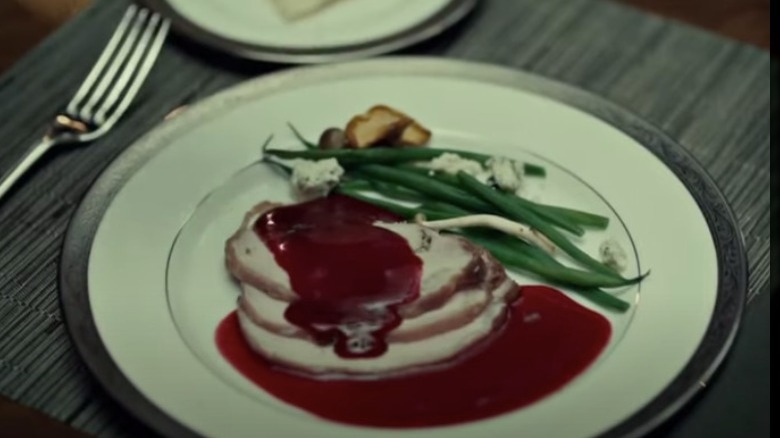 A screenshot from Hannibal of food on plate