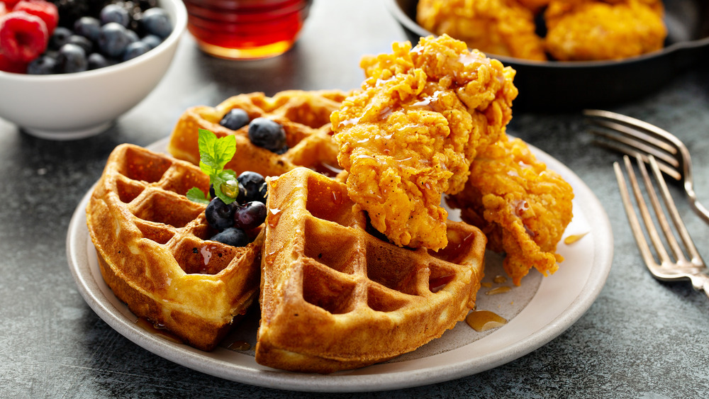 chicken and waffles