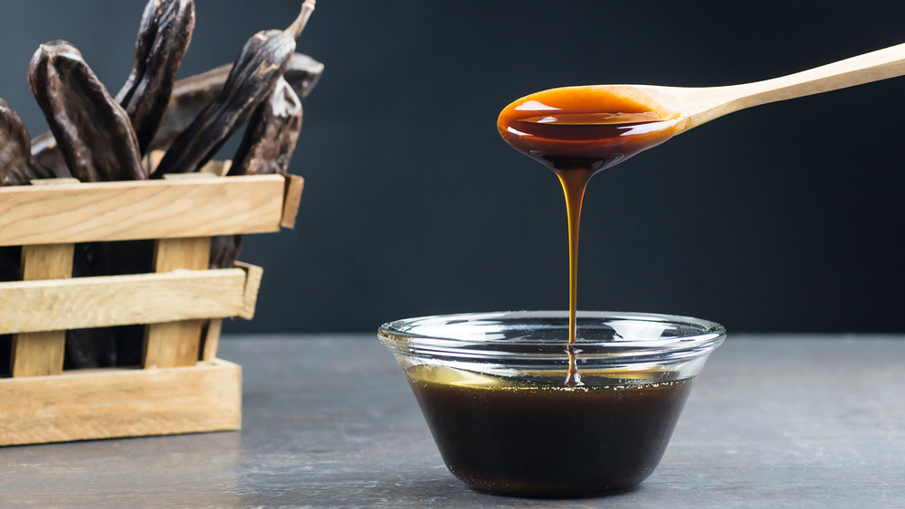 Molasses in a glass bowl