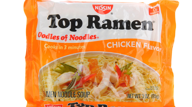 Package of Top Ramen