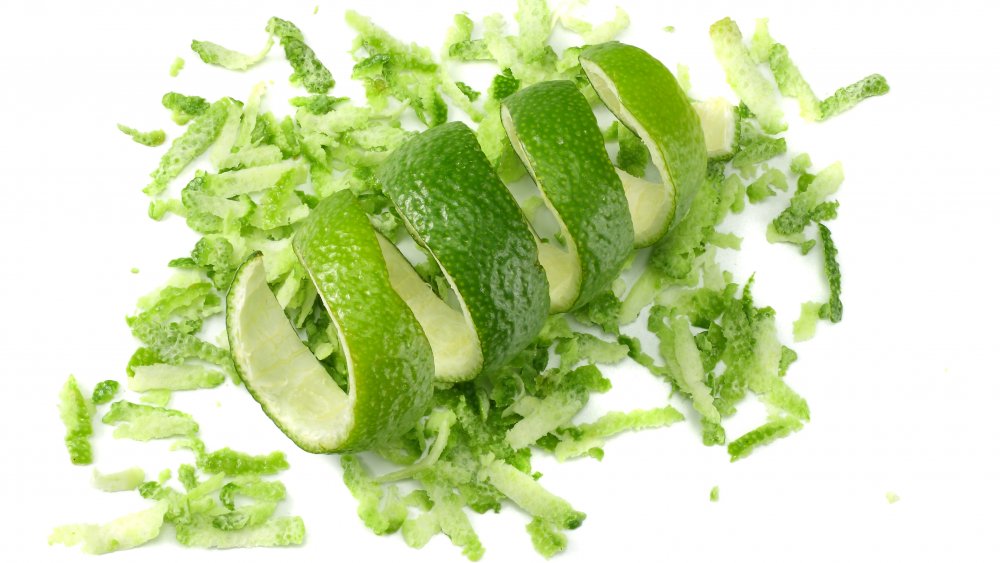 lime peel and zest