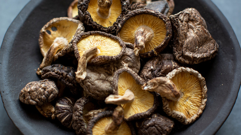 Dried shiitake mushrooms