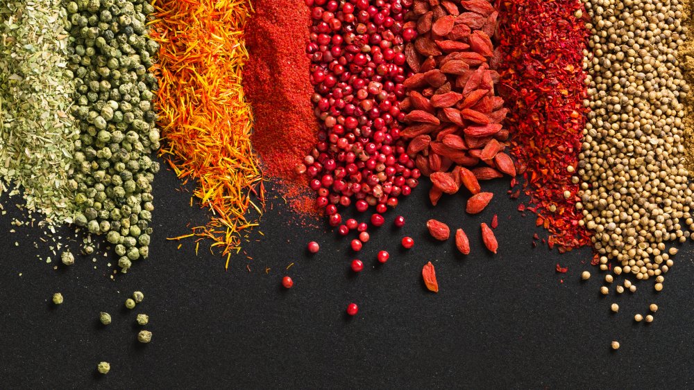 A colorful mix of spices