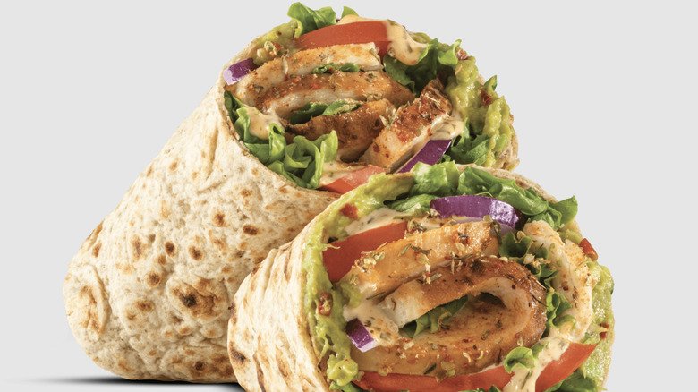 Arby's southwest chicken and avocado wrap