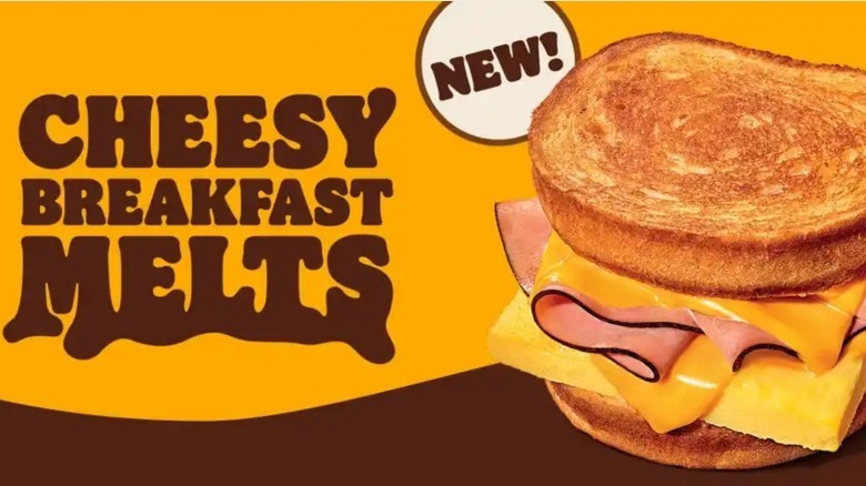Cheesy breakfast melts by Burger King