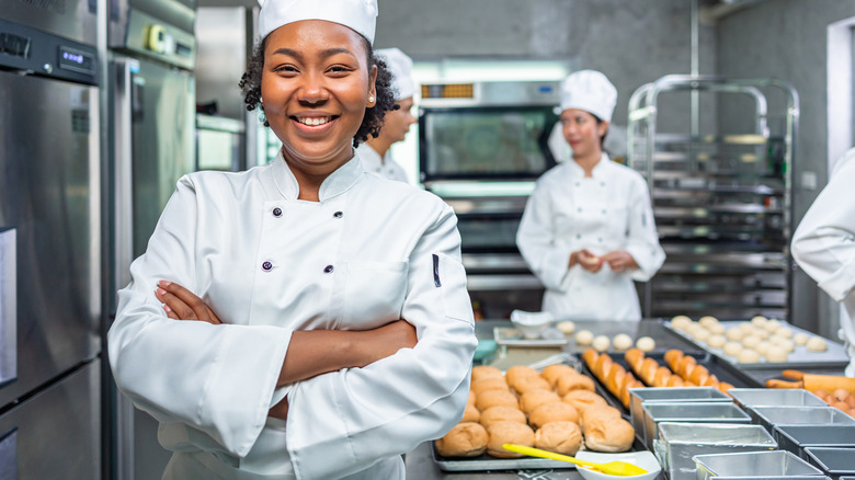 bakers in kitchen