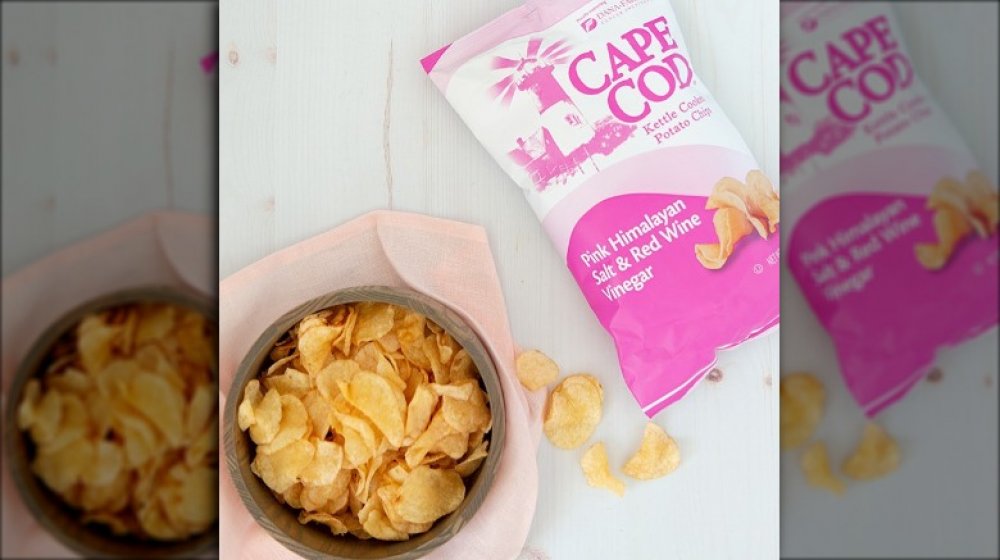 Cape Cod Pink Himalayan and Red Wine Vinegar potato chips