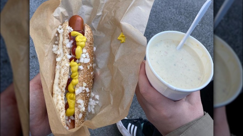 costco japan hot dog and soup cup