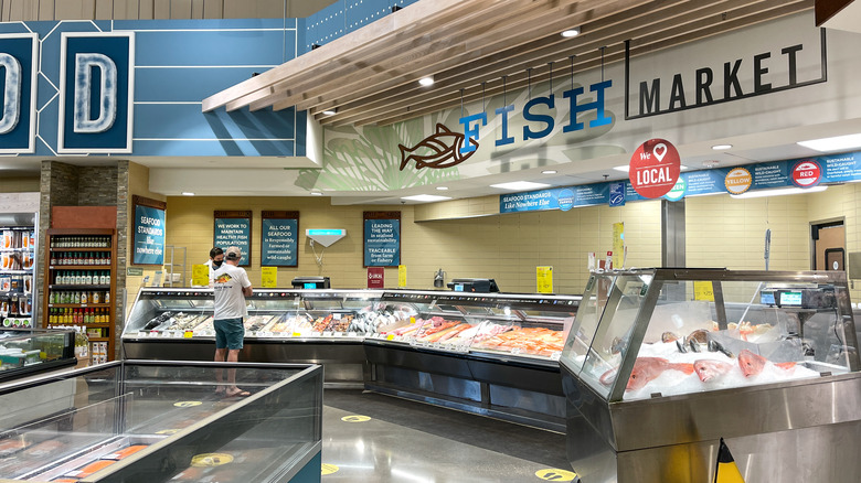 seafood section in whole foods