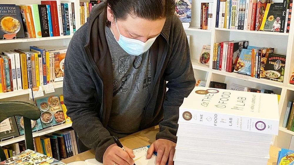 J. Kenji López-Alt signing a book