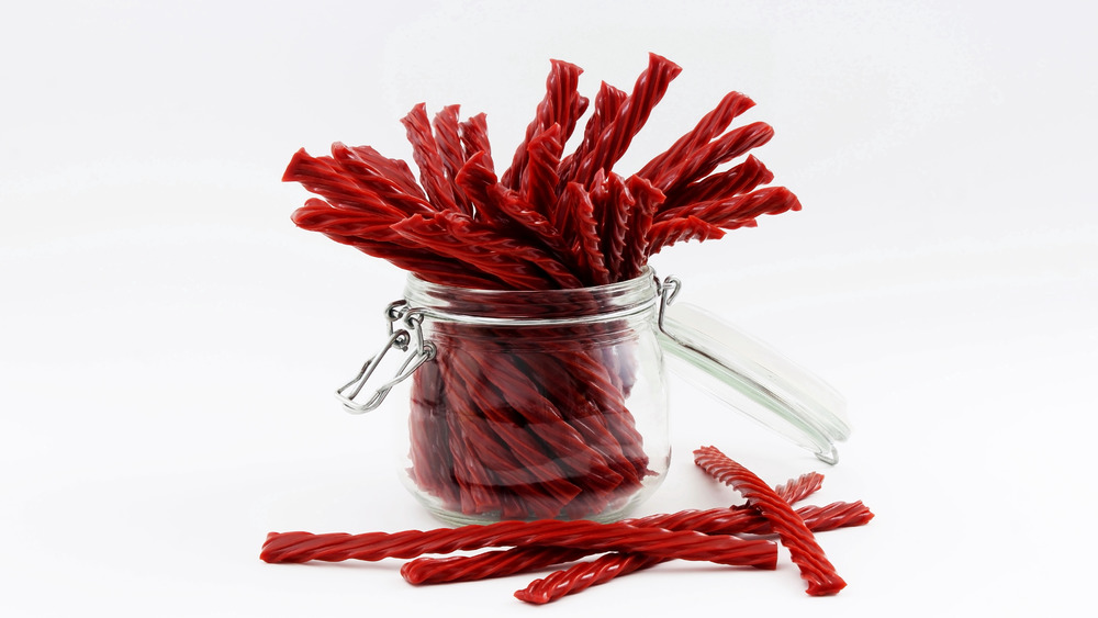 Jar of red vines