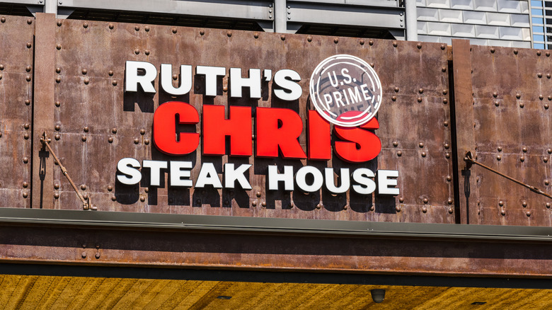 Ruth's Chris Steak House signage at daytime