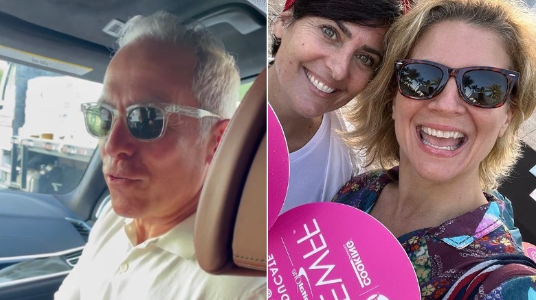 Geoffrey Zakarian smiling, Amanda Freitag smiling