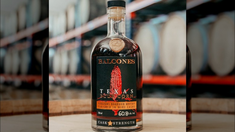 Balcones Distilling cask strength bourbon whisky